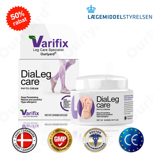 👨‍⚕️𝐎𝐮𝐫𝐥𝐲𝐚𝐫𝐝®𝐃𝐢𝐚𝐋𝐞𝐠 𝐜𝐚𝐫𝐞 𝐏𝐡𝐲𝐭𝐨 𝐜𝐫𝐞𝐦𝐞 – Testet og certificeret af speciallæger i karkirurgi. Mod åreknuder, hævelse og bensmerter.