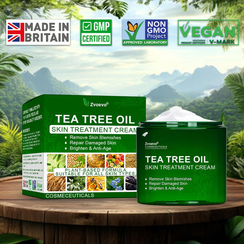 🌿𝐌𝐇𝐑𝐀-𝐀𝐏𝐏𝐑𝐎𝐕𝐄𝐃 ✅𝐳𝐯𝐨𝐞𝐯𝐨® 𝐓𝐞𝐚 𝐓𝐫𝐞𝐞 𝐎𝐢𝐥 𝐒𝐤𝐢𝐧 𝐓𝐫𝐞𝐚𝐭𝐦𝐞𝐧𝐭 𝐂𝐫𝐞𝐚𝐦 – Removes Skin Blemishes, Repairs Damaged Skin, Brightens & Anti-Ageing Care